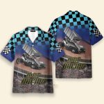 Dirt Track Racing Men'S Button'S Up Shirts Hawaiian Shirt