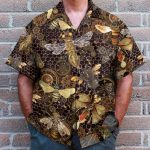 Steampunk Bee Men'S Button'S Up Shirts Hawaiian Shirt