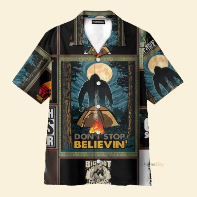 Bigfoot Hide And Seek Hawaiian Shirts