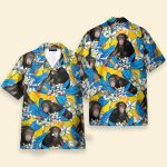 Chimpanzee Plumeria Flowers Hawaiian Shirt & Beach Shorts