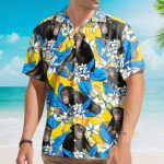 Chimpanzee Plumeria Flowers Hawaiian Shirt & Beach Shorts
