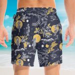 Jay Hernandez Hula Moon Retro From The Magnum Pi Reboot Cosplay Costume Hawaiian Shirt & Beach Shorts