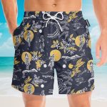 Jay Hernandez Hula Moon Retro From The Magnum Pi Reboot Cosplay Costume Hawaiian Shirt & Beach Shorts