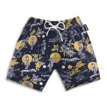 Jay Hernandez Hula Moon Retro From The Magnum Pi Reboot Cosplay Costume Hawaiian Shirt & Beach Shorts