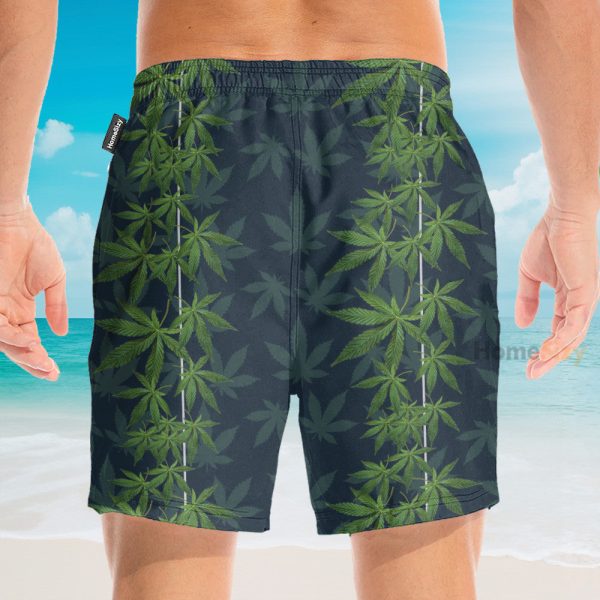Marijuana Cannabis Leaves Hawaiian Shirt & Beach Shorts