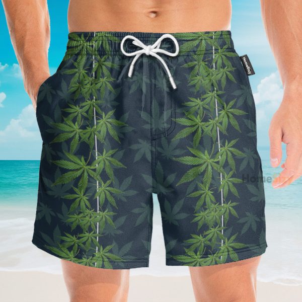 Marijuana Cannabis Leaves Hawaiian Shirt & Beach Shorts