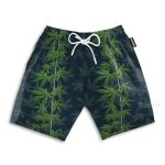 Marijuana Cannabis Leaves Hawaiian Shirt & Beach Shorts