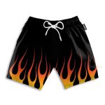 Hot Rod Flame Stencils Cosplay Costume Hawaiian Shirt & Beach Shorts