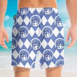 Mighty Morphin Power Rangers Blue Ranger Cosplay Costume Hawaiian Shirt & Beach Shorts