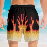 Fire Hot Rod Flames Cosplay Costume Hawaiian Shirt & Beach Shorts