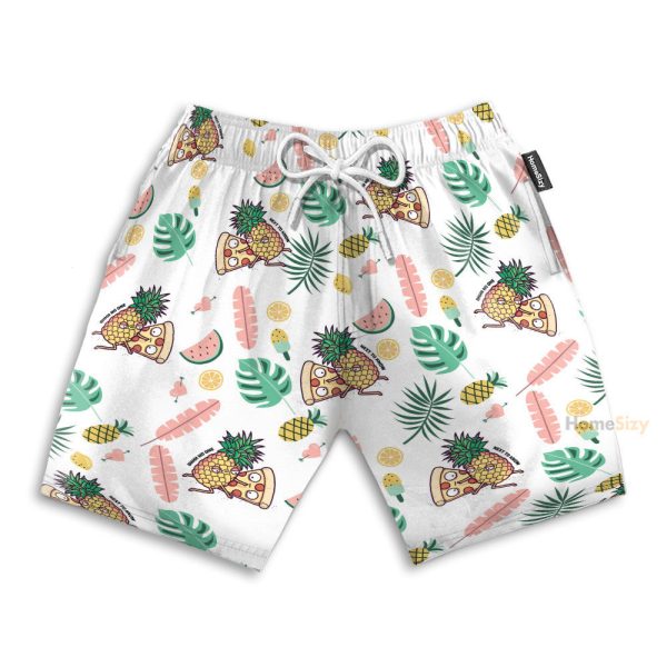 Fuuny Food Pizza Pineapple Need To Know Hawaiian Shirt & Beach Shorts
