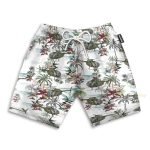 Us Army Hughes Oh Men'S Button'S Up Shirts Hawaiian Shirt & Beach Shorts