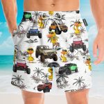 Ocean Jeep Car And Duck Hawaiian Shirt & Beach Shorts