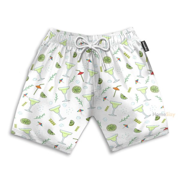 Amazing Margarita Men'S Button'S Up Shirts Hawaiian Shirt & Beach Shorts