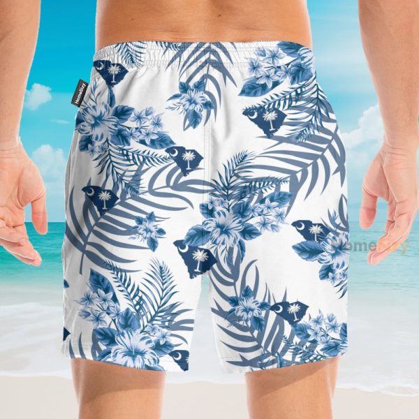 South Carolina Men'S Button'S Up Shirts Hawaiian Shirt & Beach Shorts