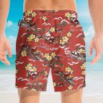 Christmas Santa Men'S Button'S Up Shirts Hawaiian Shirt & Beach Shorts