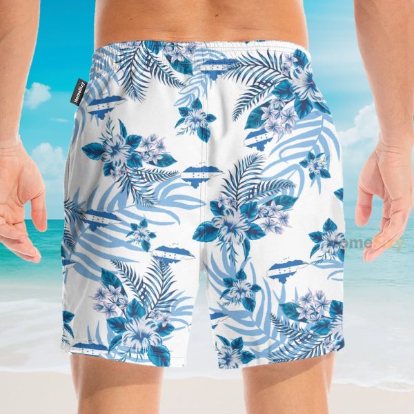Custom Name Honduras Proud Personalized Hawaiian Shirt & Beach Shorts