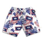 Wyoming Proud Men'S Button'S Up Shirts Hawaiian Shirt & Beach Shorts