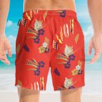 Tony Montana Al Pacino In Scarface Movie Cosplay Costume Hawaiian Shirt & Beach Shorts Qt205013