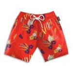 Tony Montana Al Pacino In Scarface Movie Cosplay Costume Hawaiian Shirt & Beach Shorts Qt205013