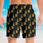 Cryptocurrency Bitcoin Miner Men'S Button'S Up Shirts Hawaiian Shirt & Beach Shorts