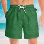 Firefighter Irish Braitre Thar Gach Ni Green Cross Axes Hawaiian Shirt & Beach Shorts