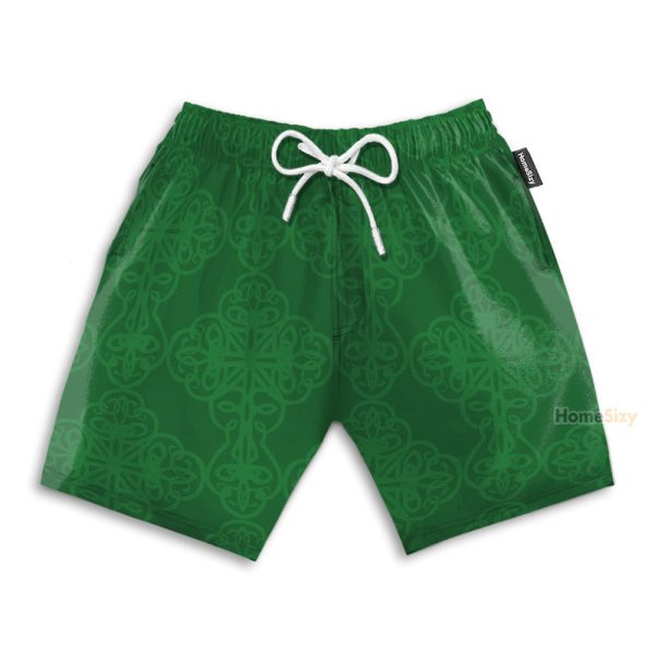 Firefighter Irish Braitre Thar Gach Ni Green Cross Axes Hawaiian Shirt & Beach Shorts