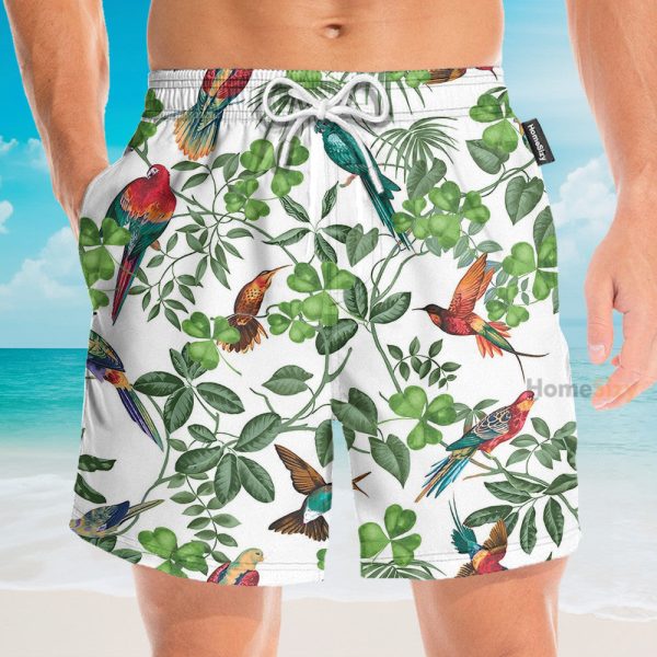 The Celtic Cross Harp Irish Shamrock Hawaiian Shirt & Beach Shorts