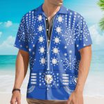Elvis Presley Owl Blue Cosplay Costume Hawaiian Shirt
