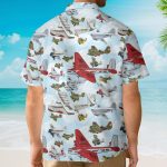 3D Aircraft Pattern Summer Hawaiian Shirt