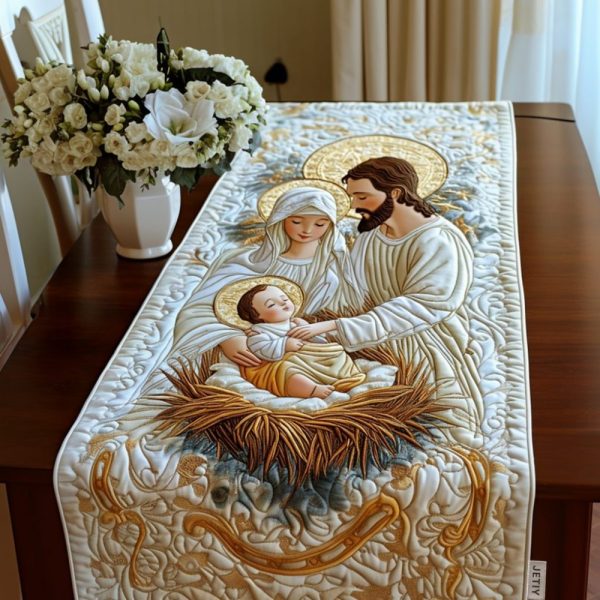 Nativity Quilted Table Runner