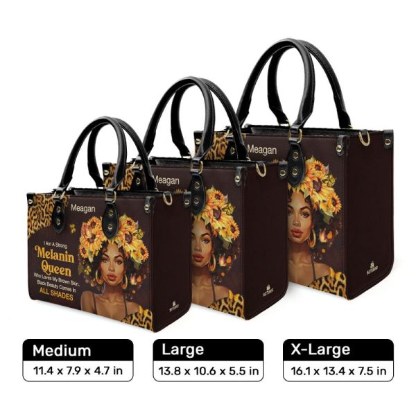 Black Beauty Comes In All Shades - Personalized Leather Handbag Sb26