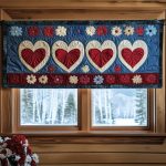 All-American Heart Quilted Valance