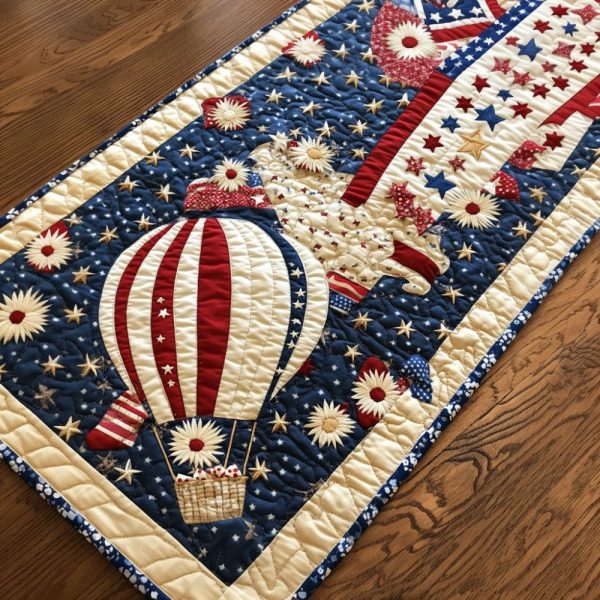 American Dreamscape Quilted Table Runner