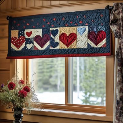 Americana Charm Quilted Valance