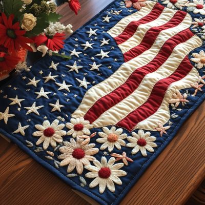 Americana Pride Quilted Table Runner