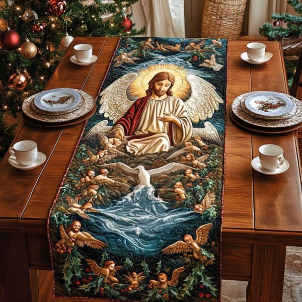 Angelic Devotion Quilted Table Runner