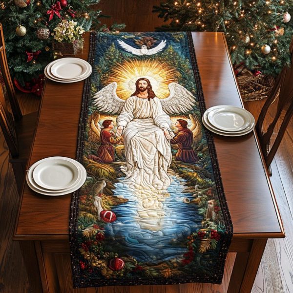 Angelic Serenity Quilted Table Runner