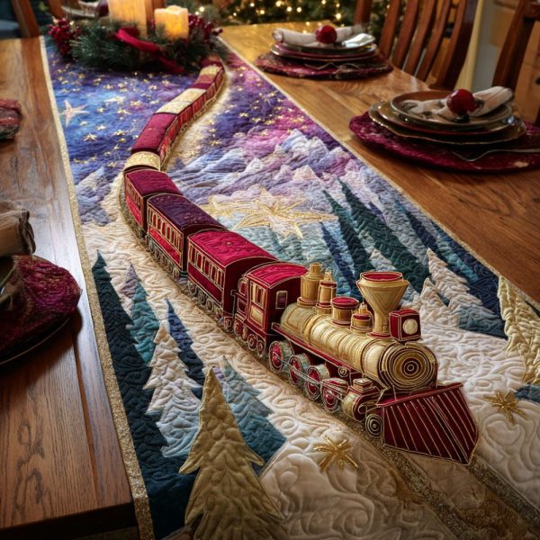 Aurora Express Quilted Table Runner