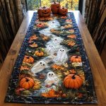 Autumn Ghosts Quilted Table Runner