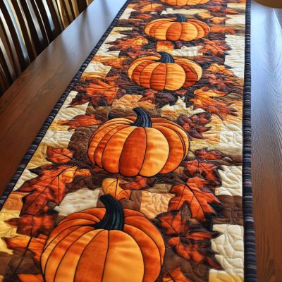 Autumn Overture Quilted Table Runner