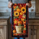 Autumn Pumpkin Quilted Table Runner