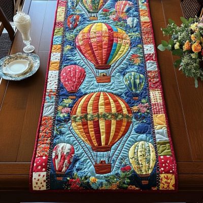 Balloon Bliss Quilted Table Runner