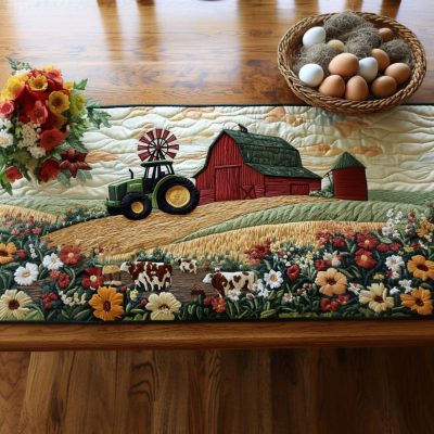 Barnyard Beauty Quilted Table Runner