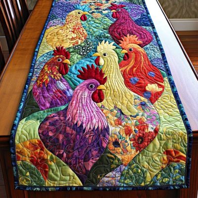 Barnyard Charm Quilted Table Runner