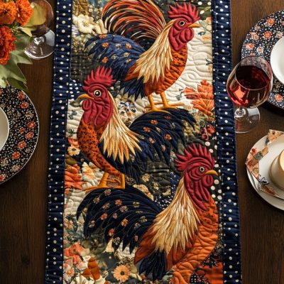 Barnyard Charm Quilted Table Runner