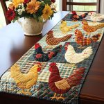 Barnyard Gathering Quilted Table Runner