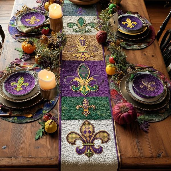 Bayou Carnival Quilted Table Runner