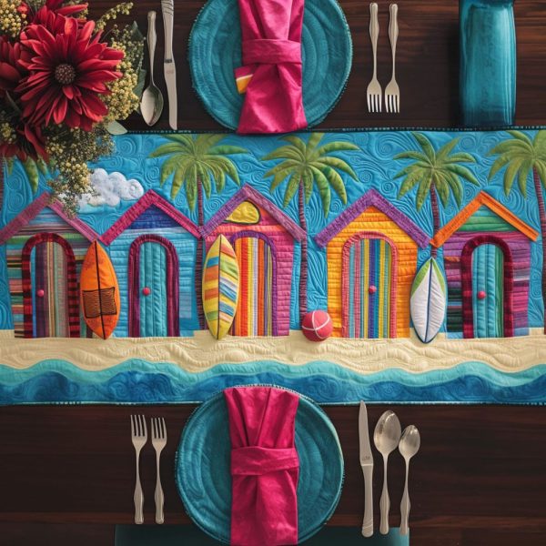 Beachside Escape Quilted Table Runner