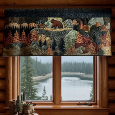 Bear Country Dreams Quilted Valance